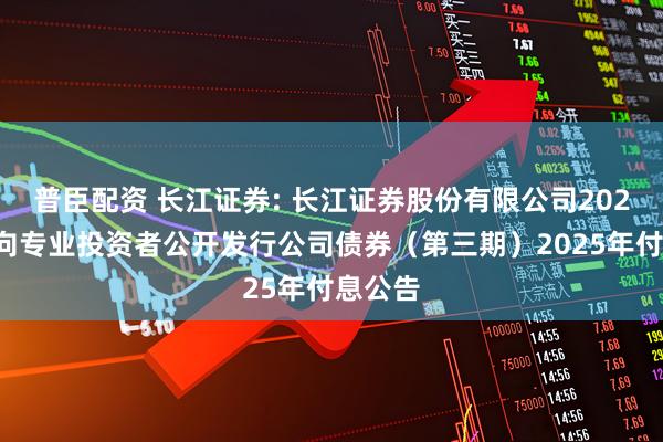 普臣配资 长江证券: 长江证券股份有限公司2023年面向专业投资者公开发行公司债券（第三期）2025年付息公告